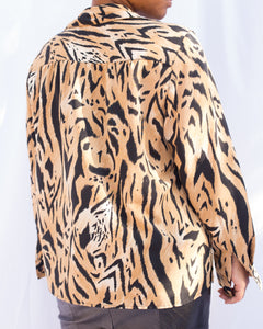 Alfred Dunner Tiger Print Blouse