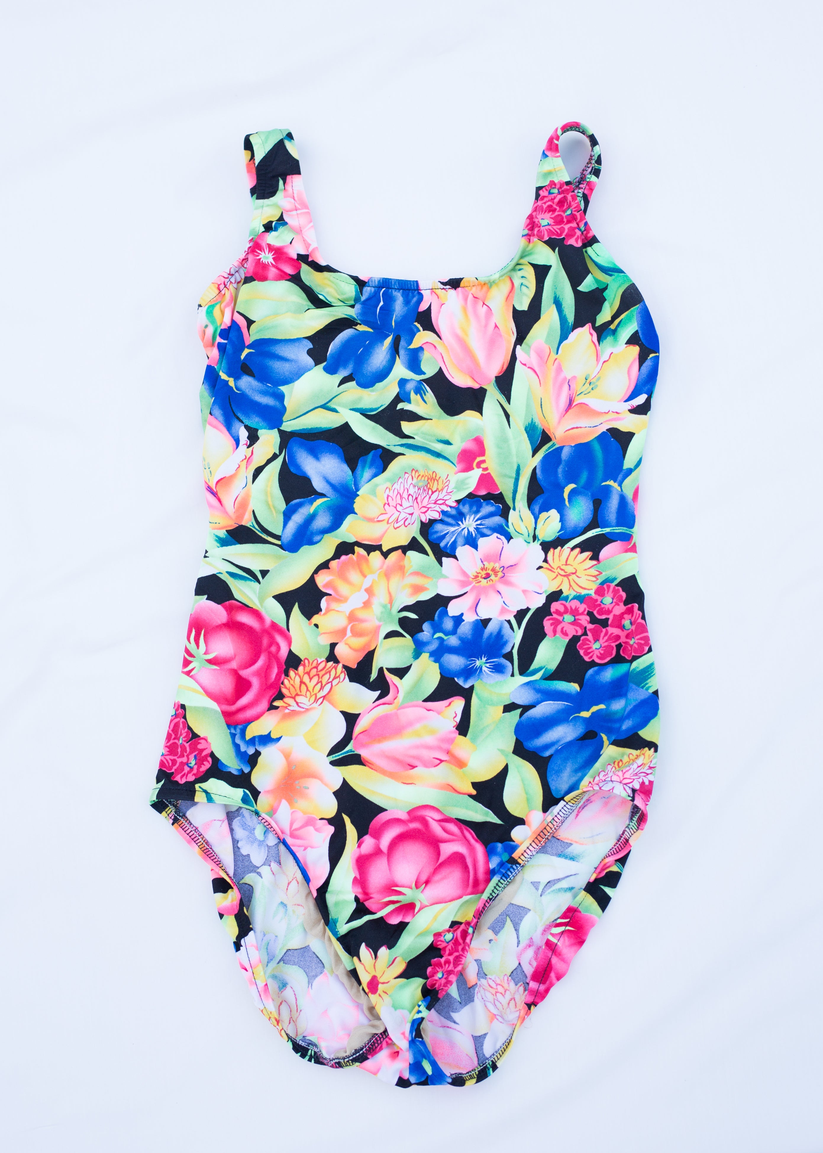 Lands End Floral Swim Suit